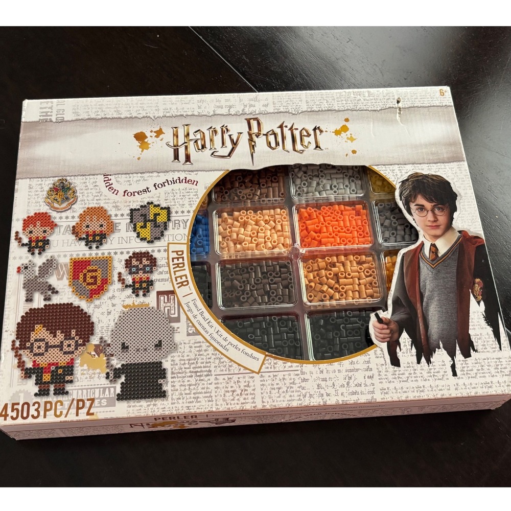 Harry Potter Perler Fused Bead Kit 4500pc 19 Patterns Wizarding World Craft Set